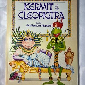 Vintage 1981 Muppets Kermit & Cleopigtra Miss Piggy Hardcover Book